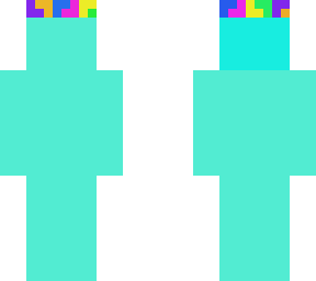 the blue person