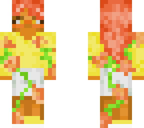 yellow n pink flower girl