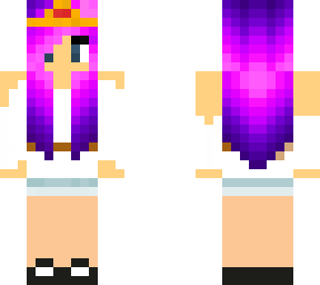 cute girl pink and purple hair