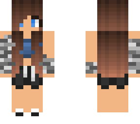 cute gray camo girl with dark blue top(fix)