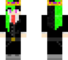 goth girl in a suit