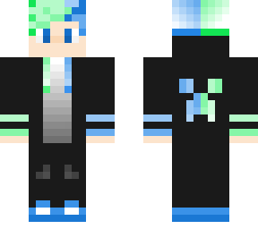 green and blue gamer boy