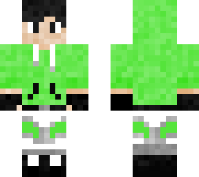 green hoodie