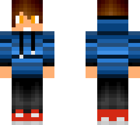 suter rayado azul
