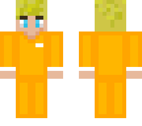 -swearing adult in the prison uniform-