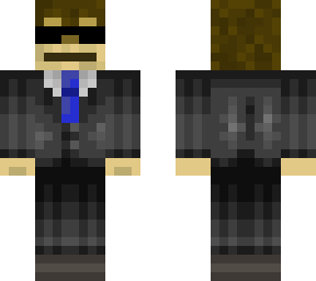 agent monkey blue tie