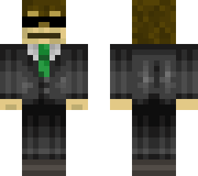 agent monkey green tie