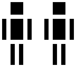 black skin with white border