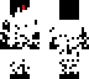 black white