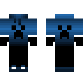 blue creeper pattern hoodie (base)