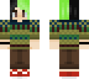 first creation 2.0 ugly green - black thing