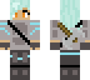 futuristic girl with axe and body armour