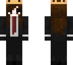 girl in a suit