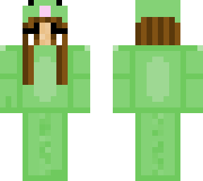 girl in frog onesie
