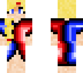 girl-rainbow ninja-blonde hair/braided