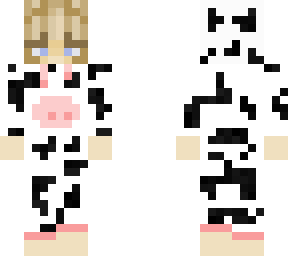 girl with cow onesie