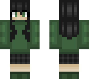 green and black female