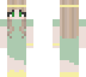 green dress w/gold accents