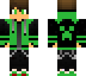 green gamer boy hoodie