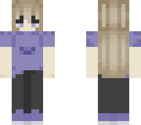 kawaii purple shirt girl