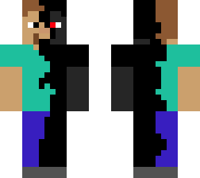 kh437 half steve and half dark steve
