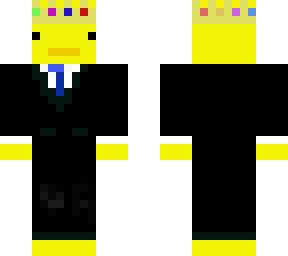 king duck in a suit