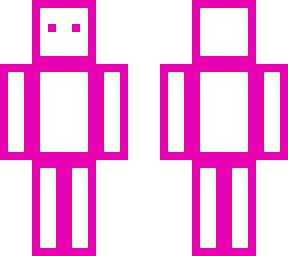 pink and white