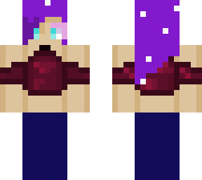 purple hair wolf girl (with the hair beads)