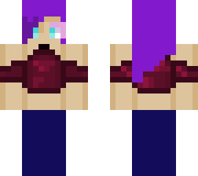 purple hair wolf girl (without the hair beads)