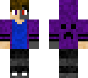 purple jacket cyborg