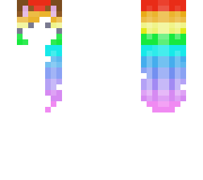 rainbow base with cat ears