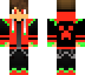 red and green creeper boy