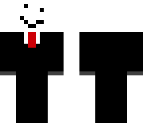 snow golem in a suit