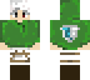 attack on titan white hair