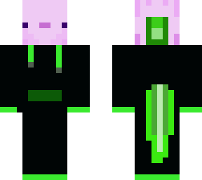 axolotl guy neon green