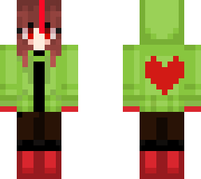 basicly st chara with a red strike in her hair