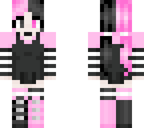 black & pink baddie - alternative fashion
