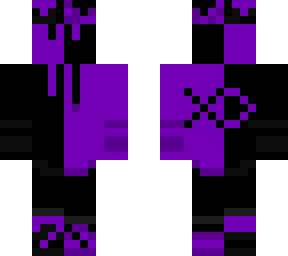 black and purple fish