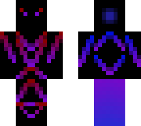 blue and red