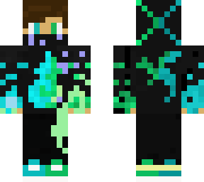bob with green and blue fire