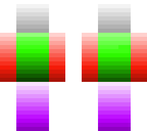 colourful skin grey blue green and purple