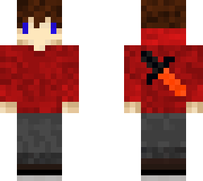 emmett with a red hodie