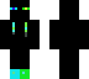 enderman azul y verde