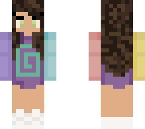 girl wearing karl sweatshirt and george glasses