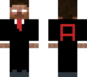herobrine in a suit