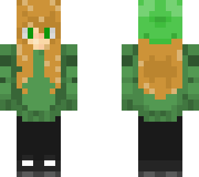 izzy wearing a green sweater