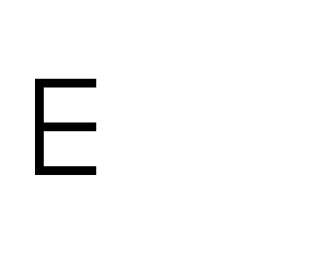 just an e