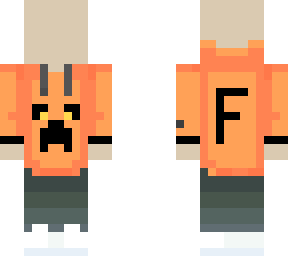 minecraft hoodie template (with hands
