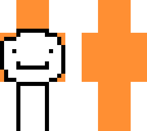 orange dream and skeppy in one using layers