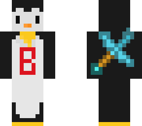 penguin with small sword